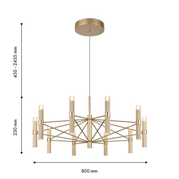 Подвесная светодиодная люстра Favourite Blick 4759-10P