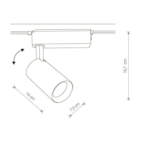 Трековый светодиодный светильник Nowodvorski Profile Iris 9008