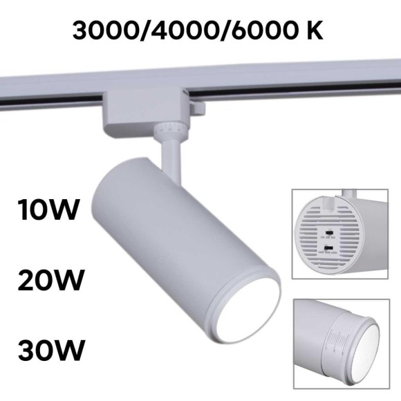 Светильник трековый Reluce 06650-9.3-LED10/20/30W CCT WT Светильник трековый Reluce 06650-9.3-LED10/20/30W CCT WT