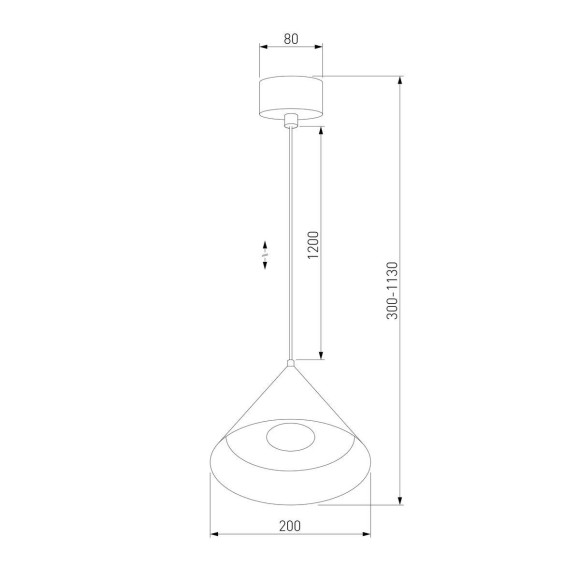 Подвесной светодиодный светильник Elektrostandard Conus 50316 LED a069333