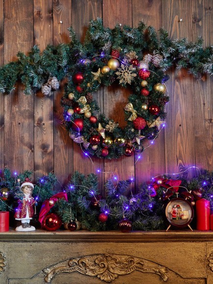 Светодиодная гирлянда Uniel Роса фиолетовый ULD-S0500-050/SCB/2AA Purple IP20 Dew UL-00007185