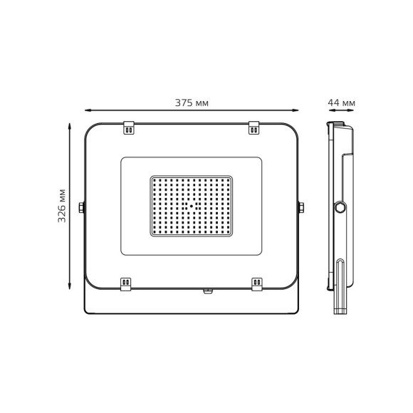 Прожектор светодиодный Gauss Elementary 150W 6500К 691511150 Прожектор светодиодный Gauss Elementary 150W 6500К 691511150