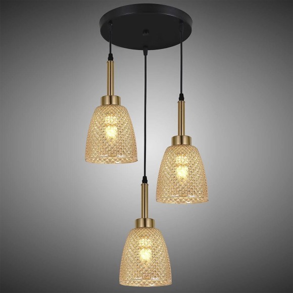 Подвесная люстра Reluce 09011-0.9-03 Amber Подвесная люстра Reluce 09011-0.9-03 Amber