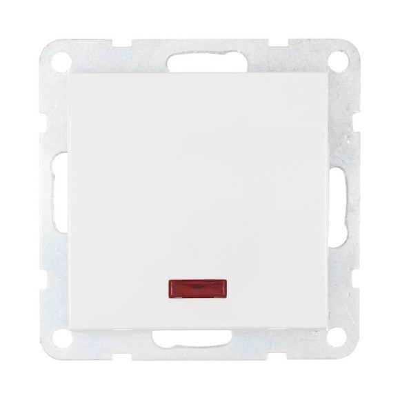 Выключатель LK Studio 1-кл., c индикатором (схема 1L) 16 A, 250 B (белый) LK60 860204-1 Выключатель LK Studio 1-кл., c индикатором (схема 1L) 16 A, 250 B (белый) LK60 860204-1