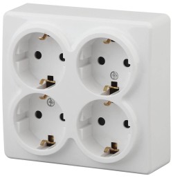 Розетка ЭРА Эксперт 4х2P E со шторками Schuko 16A 250V 11-2211-01 Б0020709 Розетка ЭРА Эксперт 4х2P E со шторками Schuko 16A 250V 11-2211-01 Б0020709
