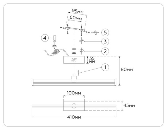 Настенный светильник Ambrella Light COMFORT FL6111 Настенный светильник Ambrella Light COMFORT FL6111