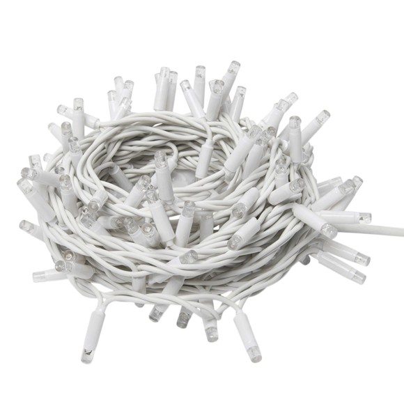 Светодиодная гирлянда Uniel без вилки белый ULD-F90PRO S10M-100/SWK WH UL-00013207