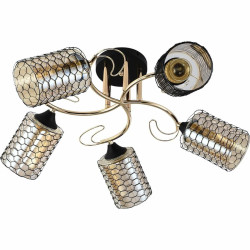 Потолочная люстра Reluce 01309-0.3-05 BK+FGD Потолочная люстра Reluce 01309-0.3-05 BK+FGD