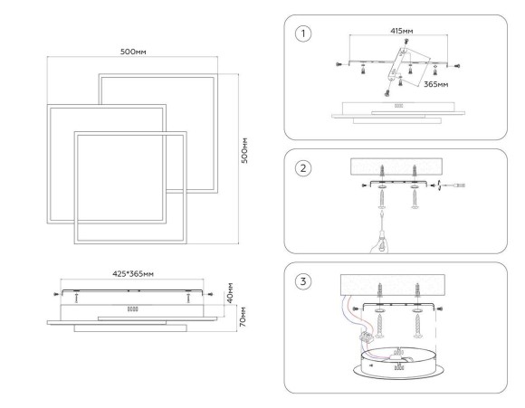 Потолочный светодиодный светильник Ambrella light Acrylica Disk FA7723