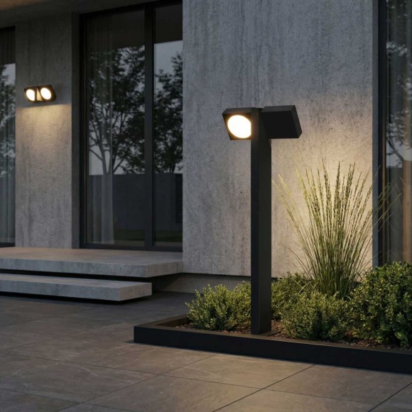 Садово-парковый светильник Elektrostandard Twin 3000K черный (35170/F) a072076