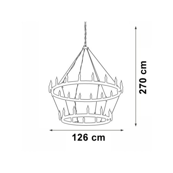 Подвесная люстра Vitaluce V1837-8/18+12 Подвесная люстра Vitaluce V1837-8/18+12