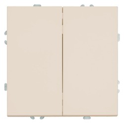 Выключатель 2-клавишный (механизм), Stekker, 250В, 10А Эмили, RSW10-5104-08, кашемир, soft touch 49892