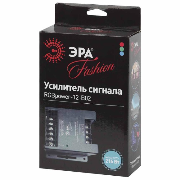 Усилитель сигнала ЭРА RGBpower-12-B02 Б0008061 Усилитель сигнала ЭРА RGBpower-12-B02 Б0008061