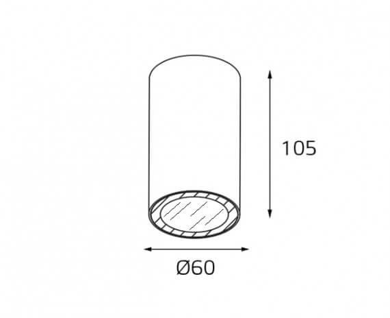 Потолочный светильник Italline DANNY PL IP black