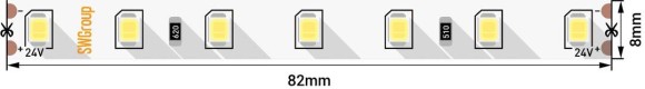 Светодиодная лента SWG 8,6W/m 84LED/m 2835SMD нейтральный белый 5M 005849 Светодиодная лента SWG 8,6W/m 84LED/m 2835SMD нейтральный белый 5M 005849
