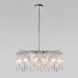 Подвесная люстра Eurosvet Blitz 60159 хром/ прозрачный хрусталь Strotskis Подвесная люстра Eurosvet Blitz 60159 хром/ прозрачный хрусталь Strotskis