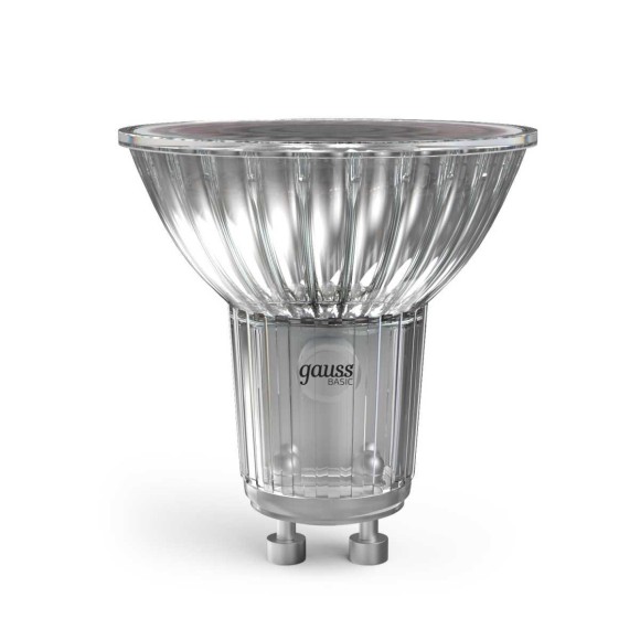 Лампа светодиодная Gauss Basic GU10 6W 3000K матовая 10106162 Лампа светодиодная Gauss Basic GU10 6W 3000K матовая 10106162