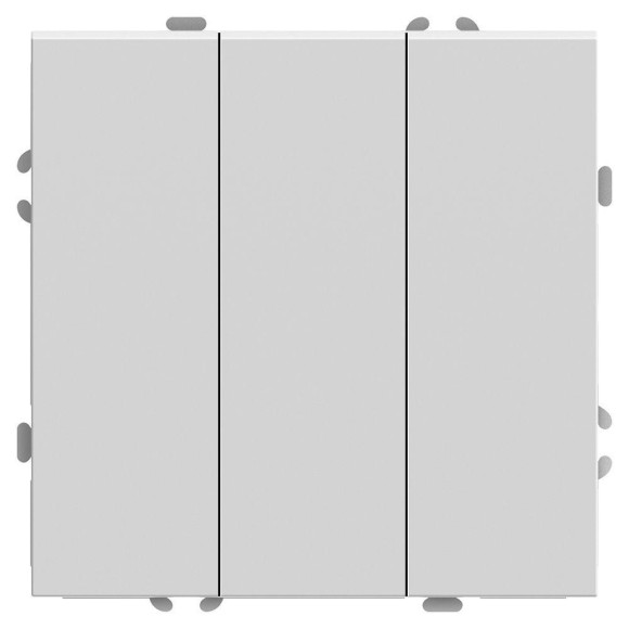 Переключатель трехклавишный Stekker Эмили белый фарфор RSW10-5108-01 49870