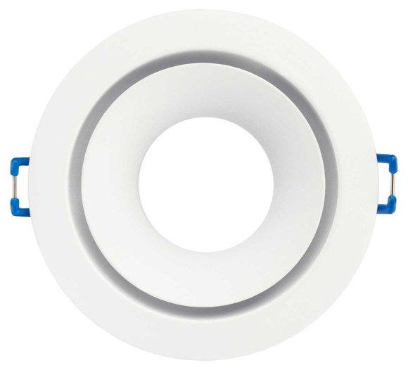 Светильник встраиваемый алюминиевый ЭРА KL100 WH под лампу MR16 GU5.3 белый Б0055584