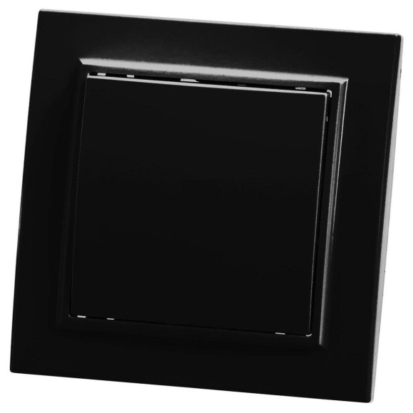 Выключатель одноклавишный Stekker Эрна черный PSW10-9003-03 39472 Выключатель одноклавишный Stekker Эрна черный PSW10-9003-03 39472