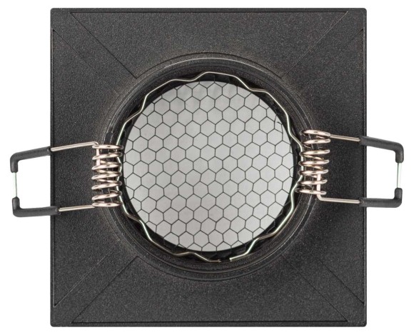 Светильник встраиваемый алюминиевый ЭРА KL110 BK под лампу MR16 GU5.3 черный матовый Б0061530