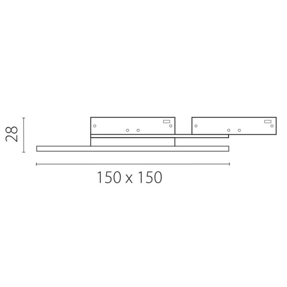 Светильник отраженного света 24V 5W 200° 4000K, черный Linea Lightstar 236147