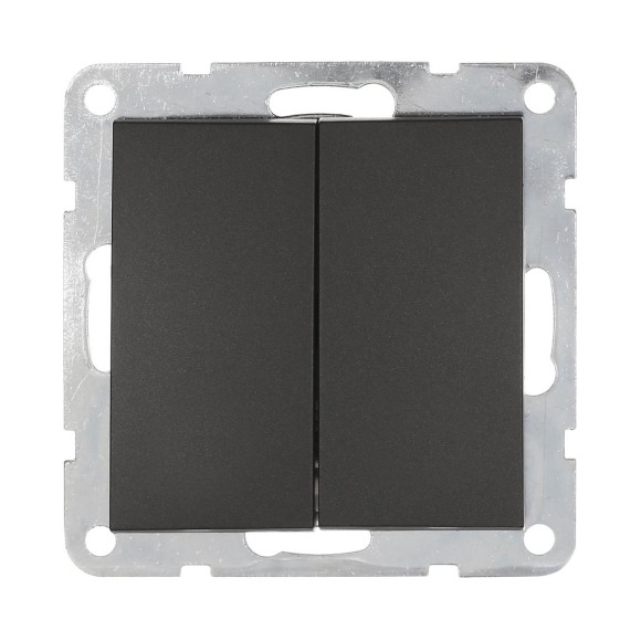 Выключатель LK Studio 2-кл.(схема 5) 16 A, 250 B (черный бархат) LK60 861108-1 Выключатель LK Studio 2-кл.(схема 5) 16 A, 250 B (черный бархат) LK60 861108-1