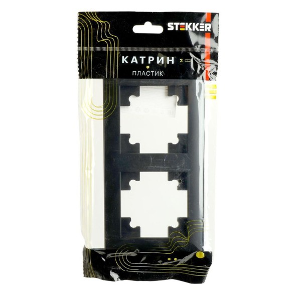 Рамка 2-постовая Stekker Катрин черный PFR00-7001-05 39813