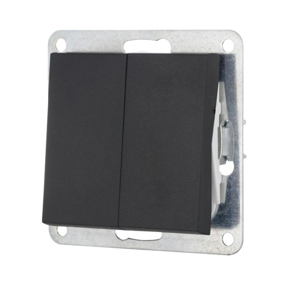 Выключатель LK Studio 2-кл.(схема 5) 16 A, 250 B (черный бархат) LK80 841108-1 Выключатель LK Studio 2-кл.(схема 5) 16 A, 250 B (черный бархат) LK80 841108-1