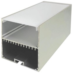 Профиль  подвесной с рассеивателем серебро 2м. Apeyron 08-28