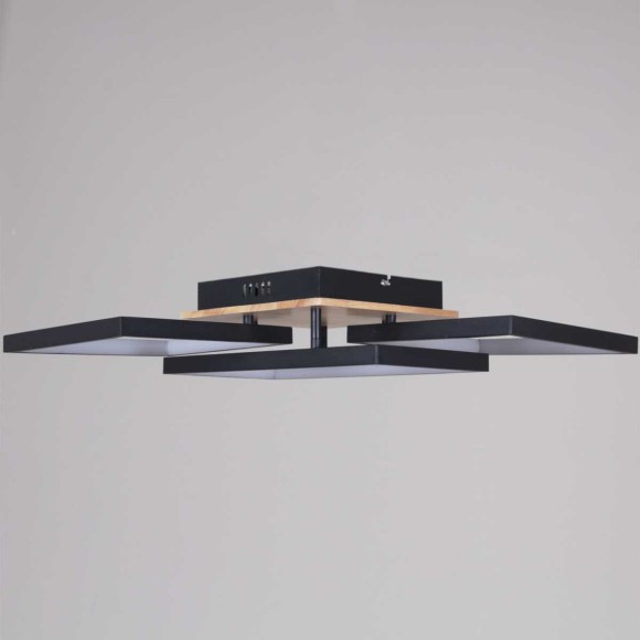 Потолочный светильник Reluce 49560-0.3-03 BK+WOOD