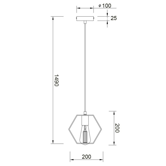 Подвесной светильник Vele Luce Luca VL6232P01 Подвесной светильник Vele Luce Luca VL6232P01