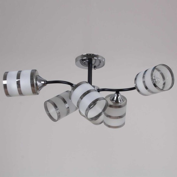 Потолочная люстра Reluce 45360-0.3-06 BK+CR