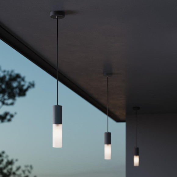 Уличный подвесной светильник Elektrostandard Glas 5602 TECHNO серый a062781