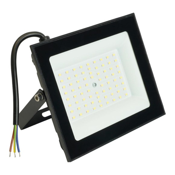 Светодиодный прожектор SAFFIT SFL51-100 IP65 100W 6500K черный 51195 Светодиодный прожектор SAFFIT SFL51-100 IP65 100W 6500K черный 51195