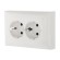 Розетка LK Studio двойная прямая с з/к, со шторками (белый) LK60 863704-1 Розетка LK Studio двойная прямая с з/к, со шторками (белый) LK60 863704-1