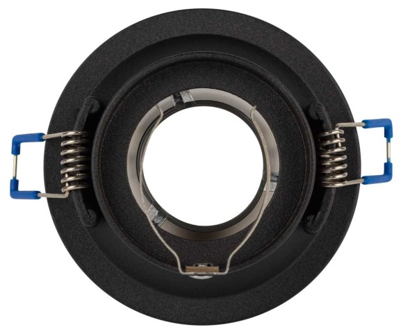 Светильник встраиваемый декоративный ЭРА KL103 BK/GD под лампу MR16 GU5.3 черный/золото Б0056357