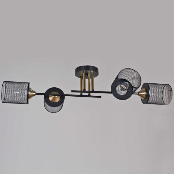 Потолочная люстра Reluce 38460-0.3-04 BK+COPPER Потолочная люстра Reluce 38460-0.3-04 BK+COPPER