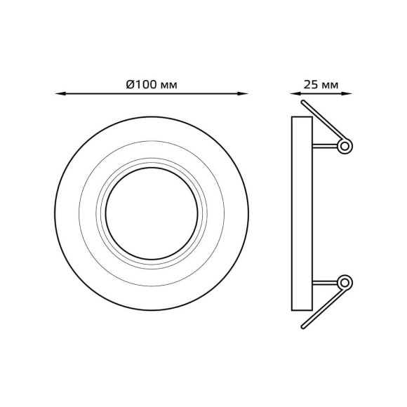 Встраиваемый светильник Gauss Backlight BL141 Встраиваемый светильник Gauss Backlight BL141